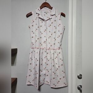 NEW Turtles & Tees Girl's Darby Woven Sleeveless Floral Golf Dress Size XL 14-16